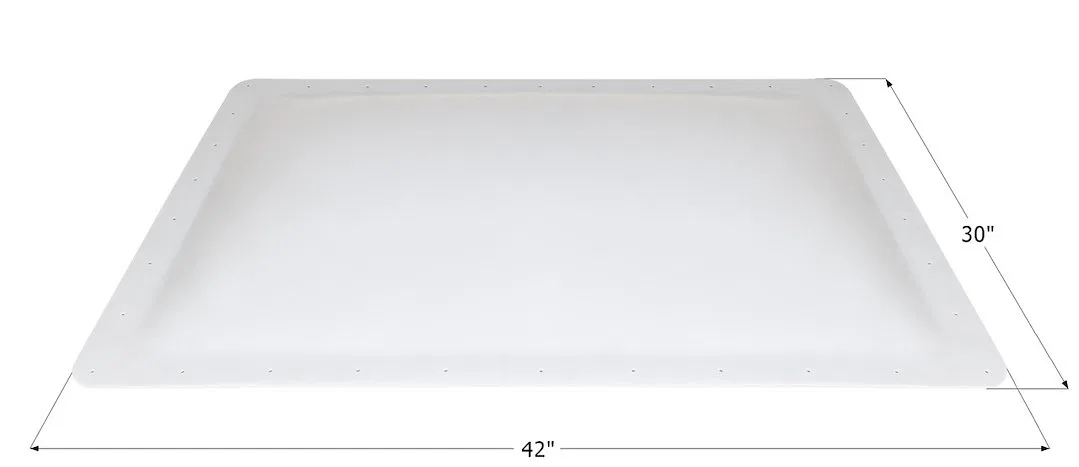 15008 – ICON Skylight, 4 Inch High Bubble Type Dome Rectangular For 38 Inch Length x 26 Inch Width Opening 42 Inch Le...